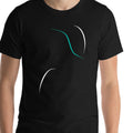 Billions of Bots Tee close-up of the minimalist robot line art