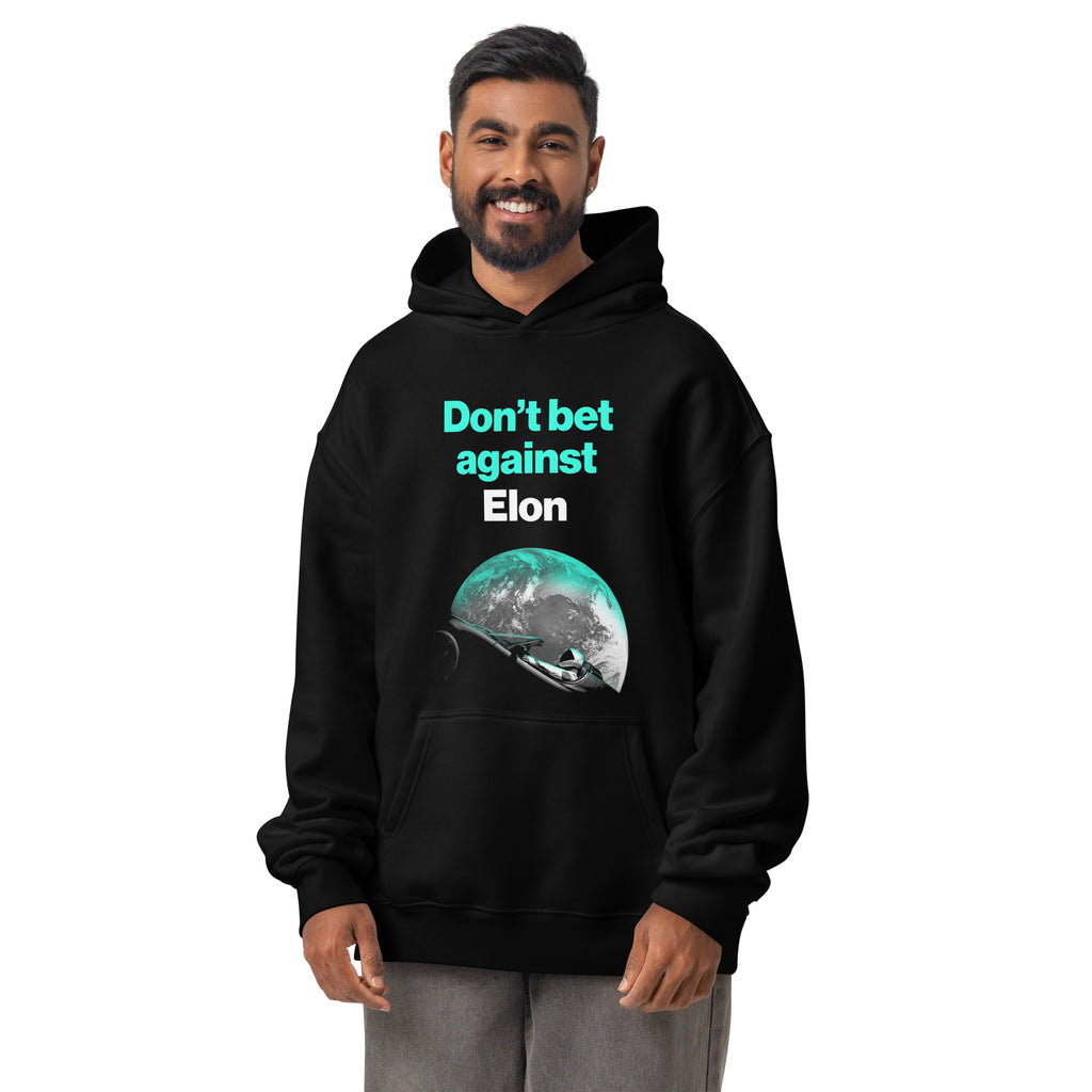 Don't Bet Against Elon Premium Hoodie unisex hoodie, black, front