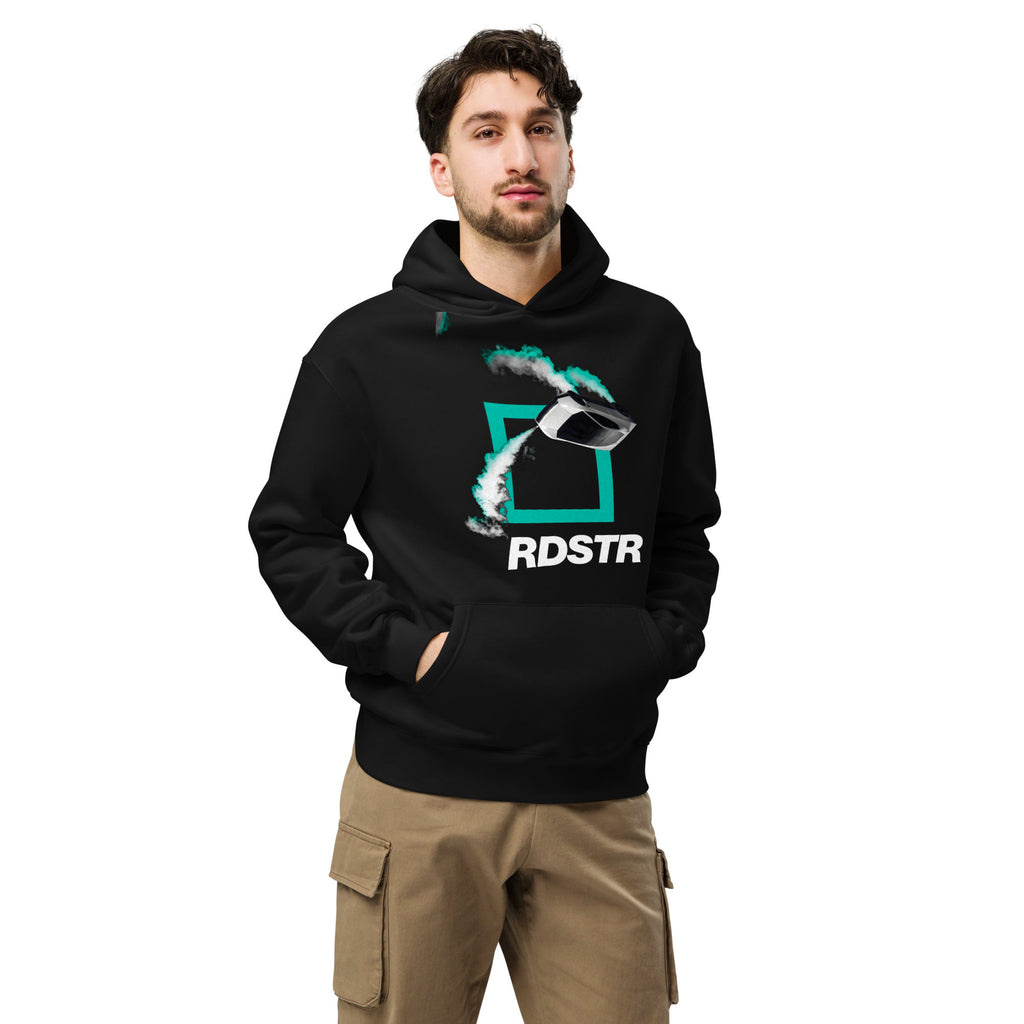 Flying RDSTR Premium Hoodie unisex hoodie, black, front, hands in pocket