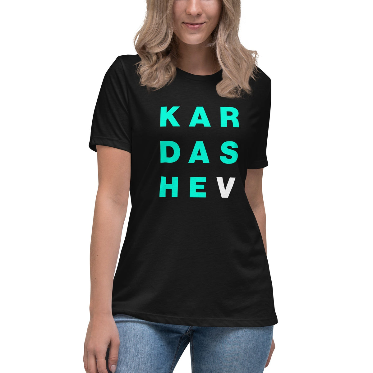 Kardashev Tee women's fit, black, front